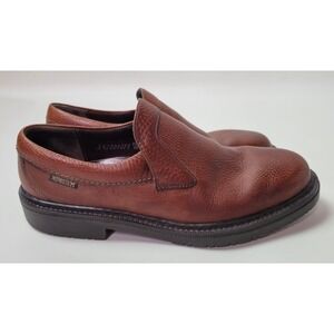Mephisto Shoes Mens Brown Pebble Leather Loafer Shoes Air Jet Sz 7.5‎